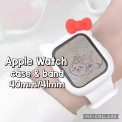 【新品未使用】AppleWatch ケース ＆ バンド 40mm 41mm 赤