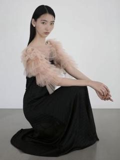 ティアードフリルチュールボレロワンピースドレス結婚式