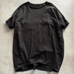 美品 ミズイロインド ロングTシャツ 黒 ブラック コクーンプルオーバー