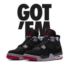 NikeAir Jordan 4 Retro "Bred Reimagined"