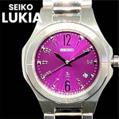 【稼動品レア】SEIKO レディース腕時計　クォーツ　パープル系文字盤 2025年最新】SEIKO 文字盤カラー：パープル 腕時計(クォーツ)の