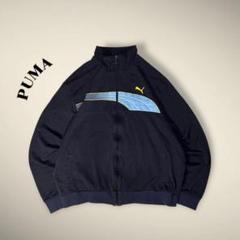 PUMA - 日本製 PUMA トラックジャケット パンツ 紺 黄色 SS