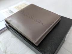 【極美品】ポールスミス　折財布　　札入　男女兼用　箱付き　レシートストーリー