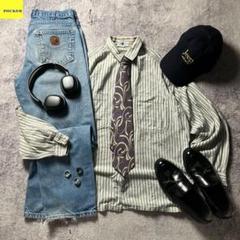 c-boy style シティーボーイコーデ スウィングトップストライプPT M c-boy style シティーボーイコーデ スウィングトップストライプPT M
