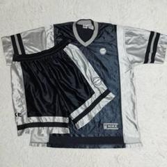 NIKE セットアップ 90s 白タグ バスケ ゲームウェア 黒銀