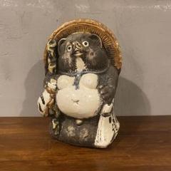 信楽焼／たぬき／骨董／希少／アンティーク／ヴィンテージ　29センチ　レア　古狸 ta-0134-image1.jpg