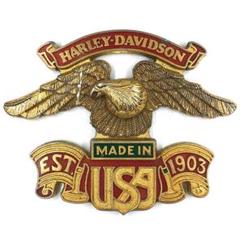 ハーレー・ダビッドソン イーグル メタル デカール HARLEY