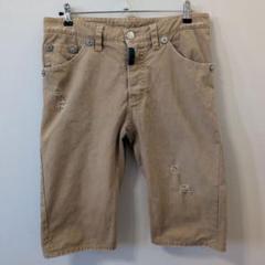 DSQUARED2 ダメージ加工ショートパンツ ベージュ