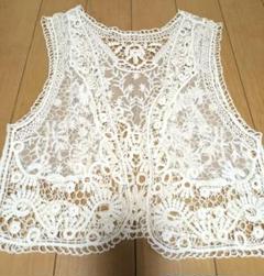 新品未使用　レプシィム 刺繍ベスト　ホワイト　完売品 m10103801000_1.jpg?1747750600