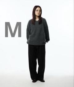 THE BOLDMAN 2tuck Peachskin Slacks ブラックM