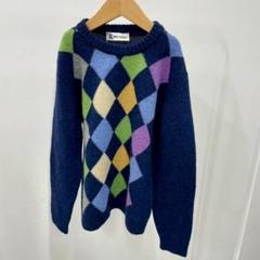 BOYS & GIRLS キッズ ニットセーター アーガイル柄 マルチカラー