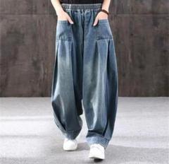 古着 リメイク古着 再構築 フレア デニム パンツ デニムリメイク