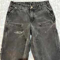 Carhartt/カーハート☆USA製/黒/ブラックダブルニー/W30/L30