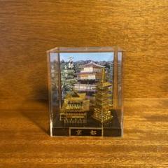 縁起物　金閣寺 金メッキ 金属製 置物　京都　インテリア　コレクション 縁起物 金閣寺 金メッキ 金属製 置物 京都 インテリア コレクション