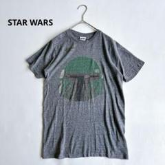 STAR WARS スターウォーズ Tシャツ　ボバフェット　古着　グレー　S