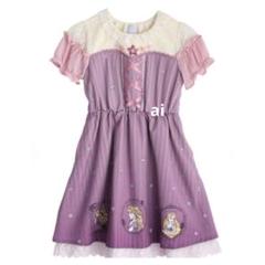 [新品]アクシーズファムKIDS140 ディズニー ラプンツェル ワンピース