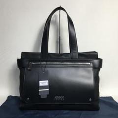 未使用級✨ アルマーニジーンズ トートバッグ ビジネスバッグ PU