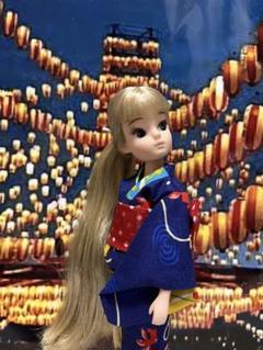 復刻版初代リカちゃん着物　被布セット 復刻版初代リカちゃんサイズ 着物セット ＜バラ園＞ - musstock