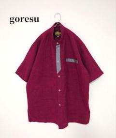 沖縄　goresu高級メンズかりゆしウェア マオカラー メンズ　Мサイズ