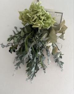スワッグ　ドライフラワー　ローズマリー　アナベル 紫陽花　ユーカリ　ラベンダー