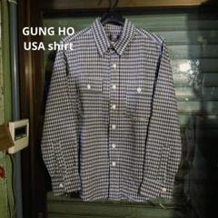 GUNG HOガンホー/USA製 シアサッカー チェック シャツのサムネイル