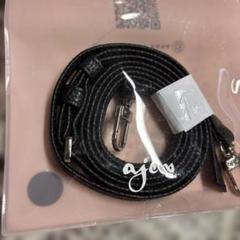 ajew ショルダーストラップ 黒ストラップのみ新品 エジュー iPhone16