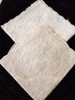 スワトウ ハンカチ A9 shan tou スワトウ刺繍 ハンカチ 約30×30cm｜アミブルージュ