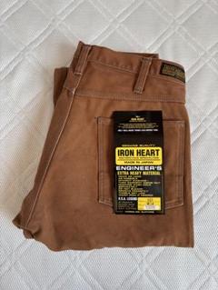 アイアンハート ダブルニー ダックパンツ ワークパンツ ロガー 31 ベージュ IRON HEART アイアンハート ヘビーダック ダブルニーロガー