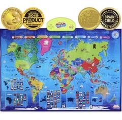 最高の学習i-Poster My Worldインタラクティブマップ Amazon.com: BEST LEARNING i-Poster My World Interactive Map