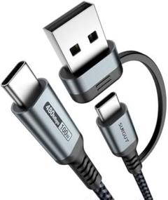 SUNGUY 2in1 USB C ケーブル 1M PD対応 100W急速充電