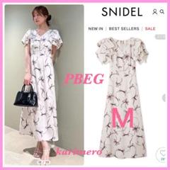 新作新品♥️SNIDEL Sustainableリボンプリントワンピース✨PBEGのサムネイル