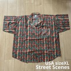 Street Scenes トーテムポール柄アロハシャツ USAサイズXL