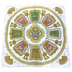 【美品】エルメスPoste et Cavalerie カレ90 タグ有り HERMES 超美品 エルメス Poste et Cavalerie サーベル飾り袋