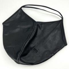 カンペール パンチング トートバッグ ハンド サイズ拡張 レザー 本革 黒