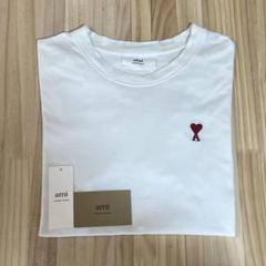 【美品】 アミパリス AMI Tシャツ 白 ホワイト サイズXS