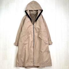 美品✨ドレステリア　23SS 洗える　ショートモッズコート　綿　38 ベージュ 美品✨ドレステリア23SS 洗えるショートモッズコート綿38 ベージュ