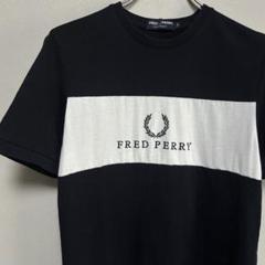FRED PERRY フレッドペリー Tシャツ shirt シャツ 紺白S