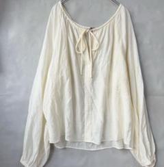 良品☆H&M 長袖ブラウス S 長袖シャツカットソー シアートップス ワイド