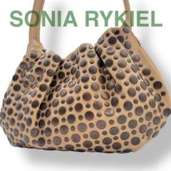 希少 SONIA RYKIEL ソニアリキエル スタッズ ショルダー ベージュ