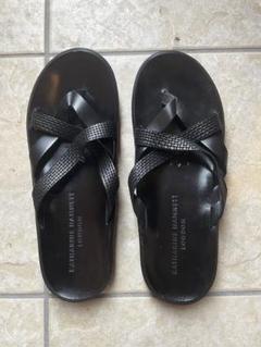 Katherine Hamnett London黒 サンダル メンズ Mサイズ Katherine Hamnett London黒 サンダル メンズ Mサイズ - メルカリ