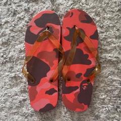 ★APE エイプ 初期 猿迷彩 ビーチサンダル キーホルダー付★ ☆APE エイプ 初期 猿迷彩 ビーチサンダル キーホルダー付☆
