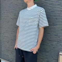 ジュンレッド【ボトルネック×ラフ感】ボーダーTシャツ｜春夏／ゆったりカジュアル
