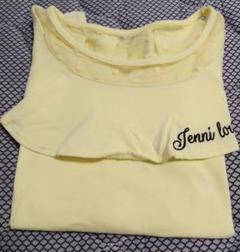 JENNILOVEフ リル付きイエロー半袖シャツ150センチ