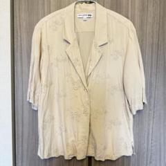 ユニクロ×イネス♦︎半袖シャツ/ブラウス♦︎オープンカラーシャツ♦︎ダブルボタン