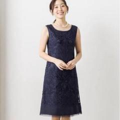 新品SOIR DOLCE 日本製　高級　　紺色　ワンピース　11号 ワンピース(6401341)9号・ネイビー｜東京ソワールオンラインストア