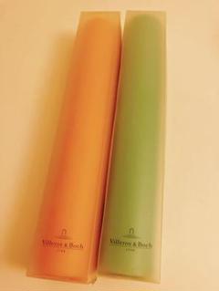 ☆2点☆Villeroy&Boch Candle Pillarグリーン&オレンジ