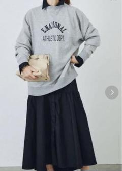 ⭐️Plage⭐️プラージュ スリット入りプルオーバーワンピース長袖ブラウスシャツ セール】《追加》Short シャツ(ブルー)（シャツ/ブラウス