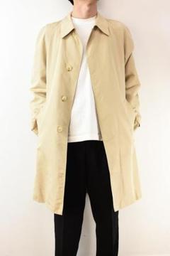 B2166 LANVIN ランバン メンズ シルク100 ステンカラーコート