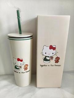 残り1セット！　スタバ×ハローキティ　カップアクセサリー ハローキティxスターバックス50周年 カップアクセサリー ハロー