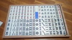 雀豪WIDE (ワイド)青色 30mm牌 花牌 全自動麻雀卓 中古 麻雀牌